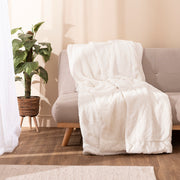 Manta Karamelo Zeland Blanco