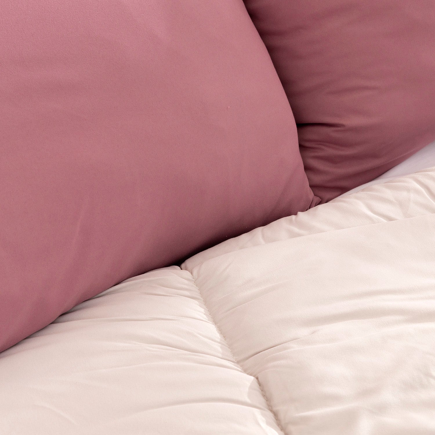 Edredón Eden Samanta Bicolor Maquillaje/Beige - Set Edredón + Funda de Almohada