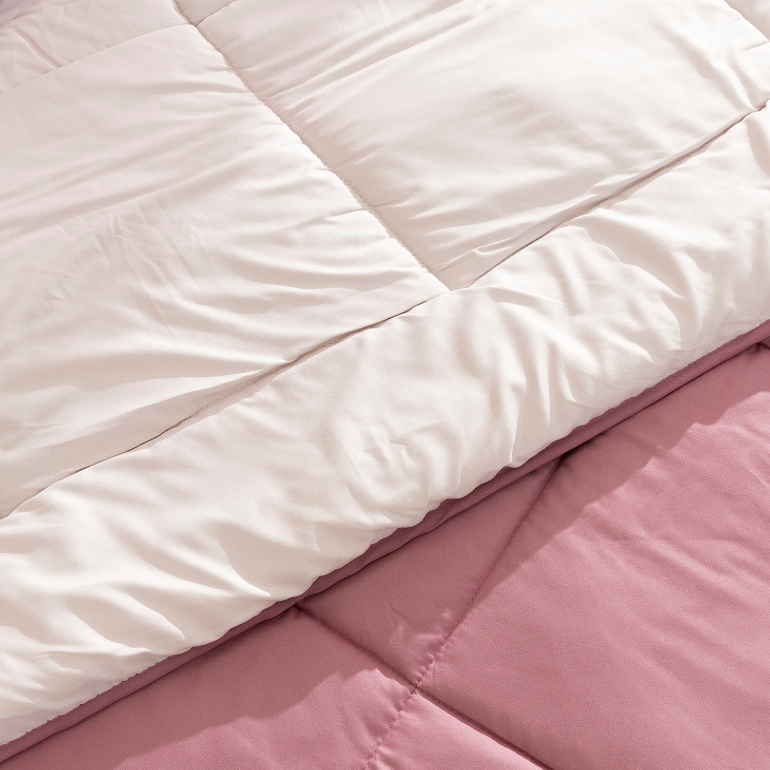 Edredón Eden Samanta Bicolor Maquillaje/Beige - Set Edredón + Funda de Almohada