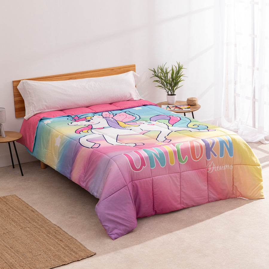 Edredón Licencia Unicorn Multicolor