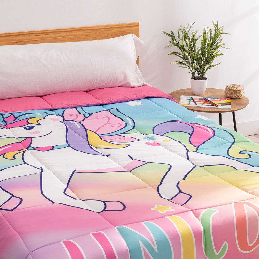 Edredón Licencia Unicorn Multicolor