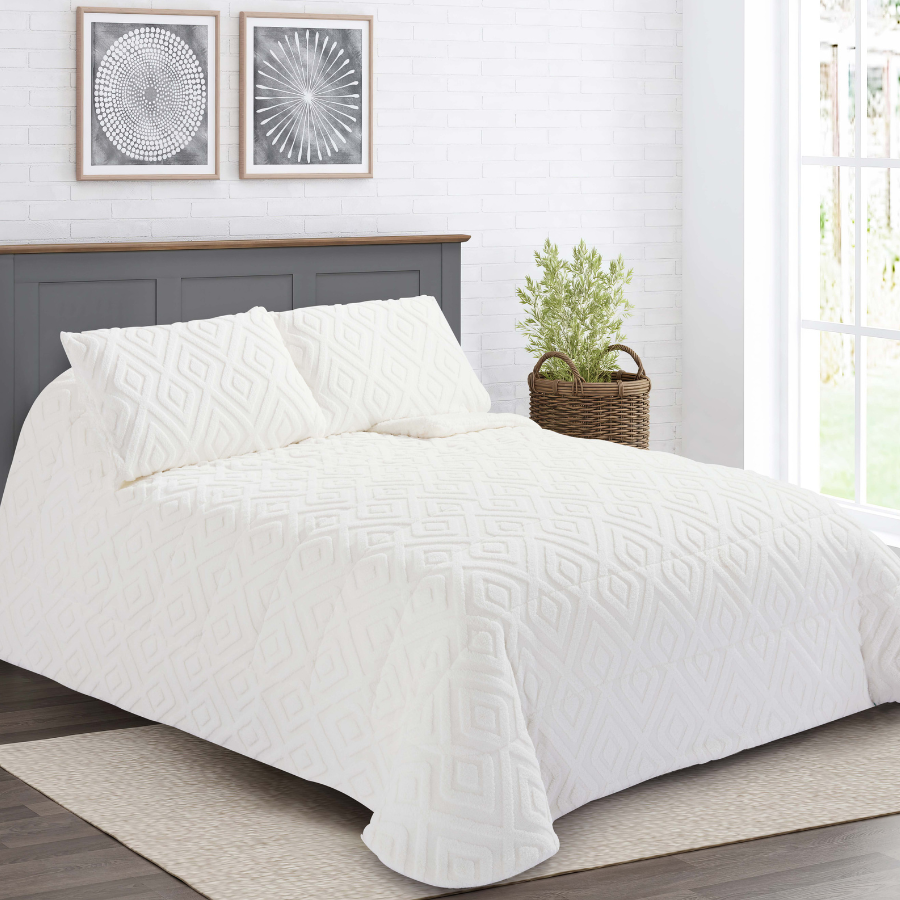 Edredón Jacquard Enia Blanco