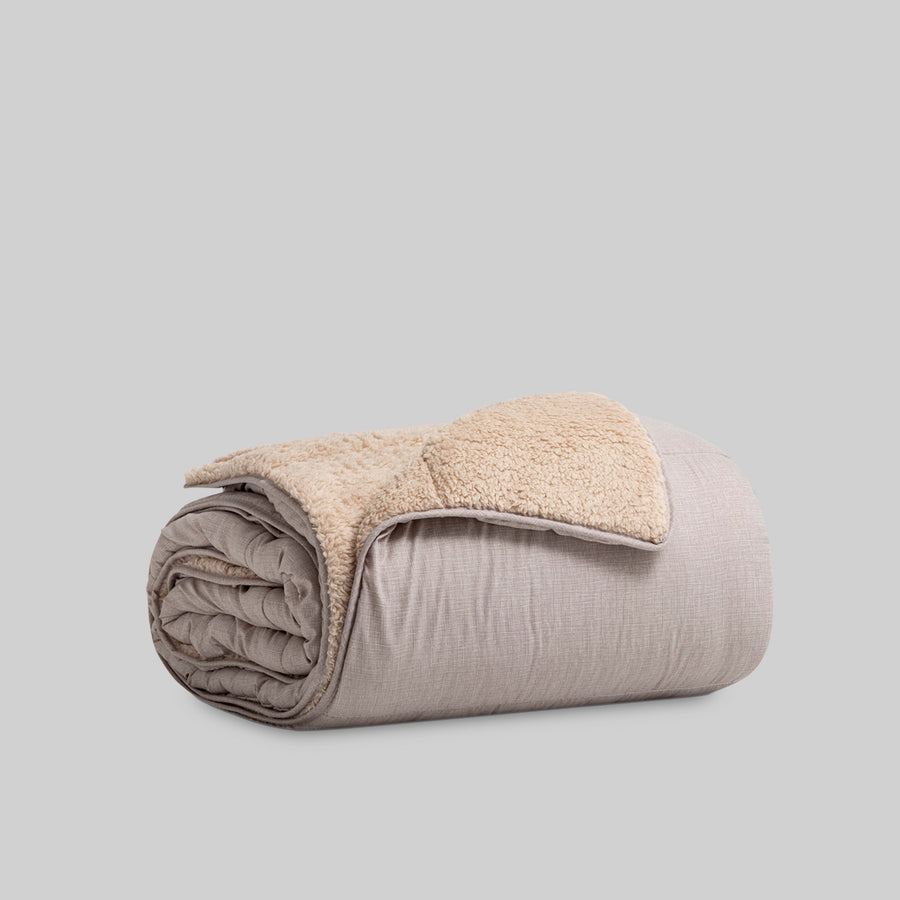 Edredón Sherpa Nidia Beige