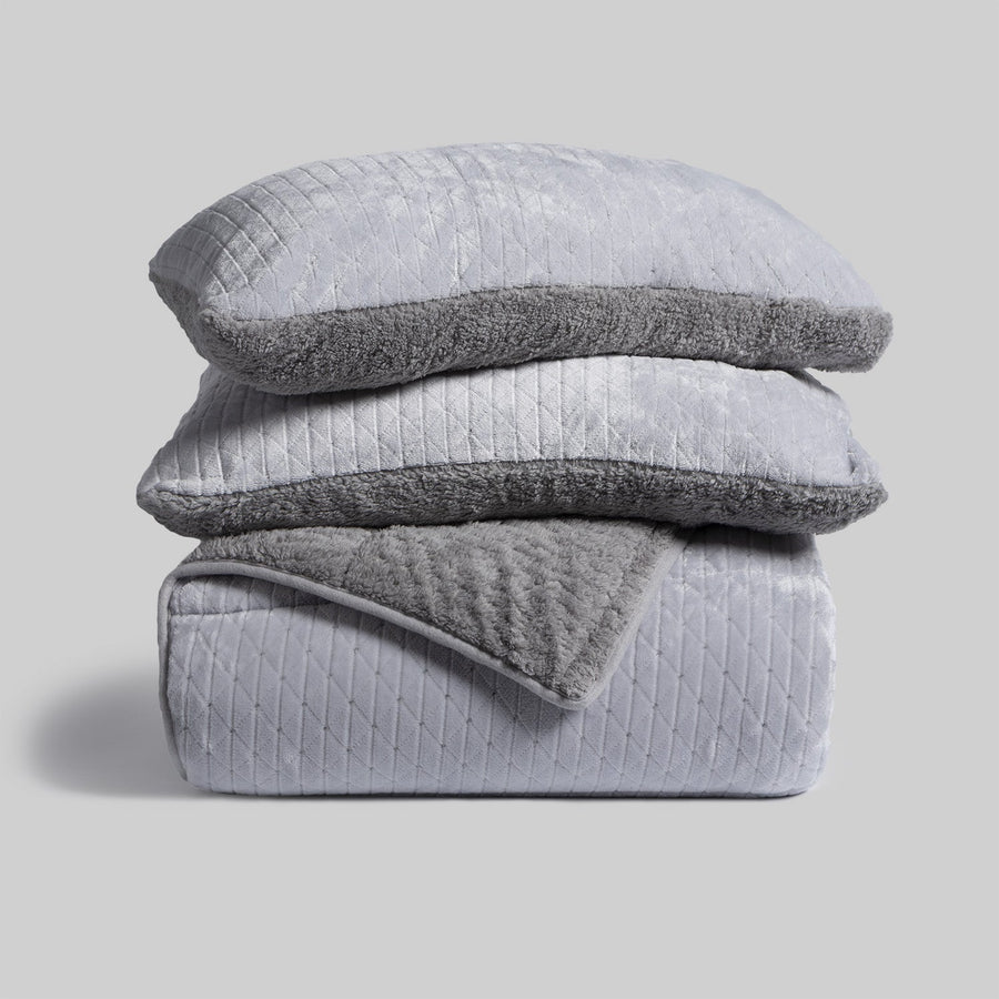 Edredon Jacquard Sherpa Estela Gris 23