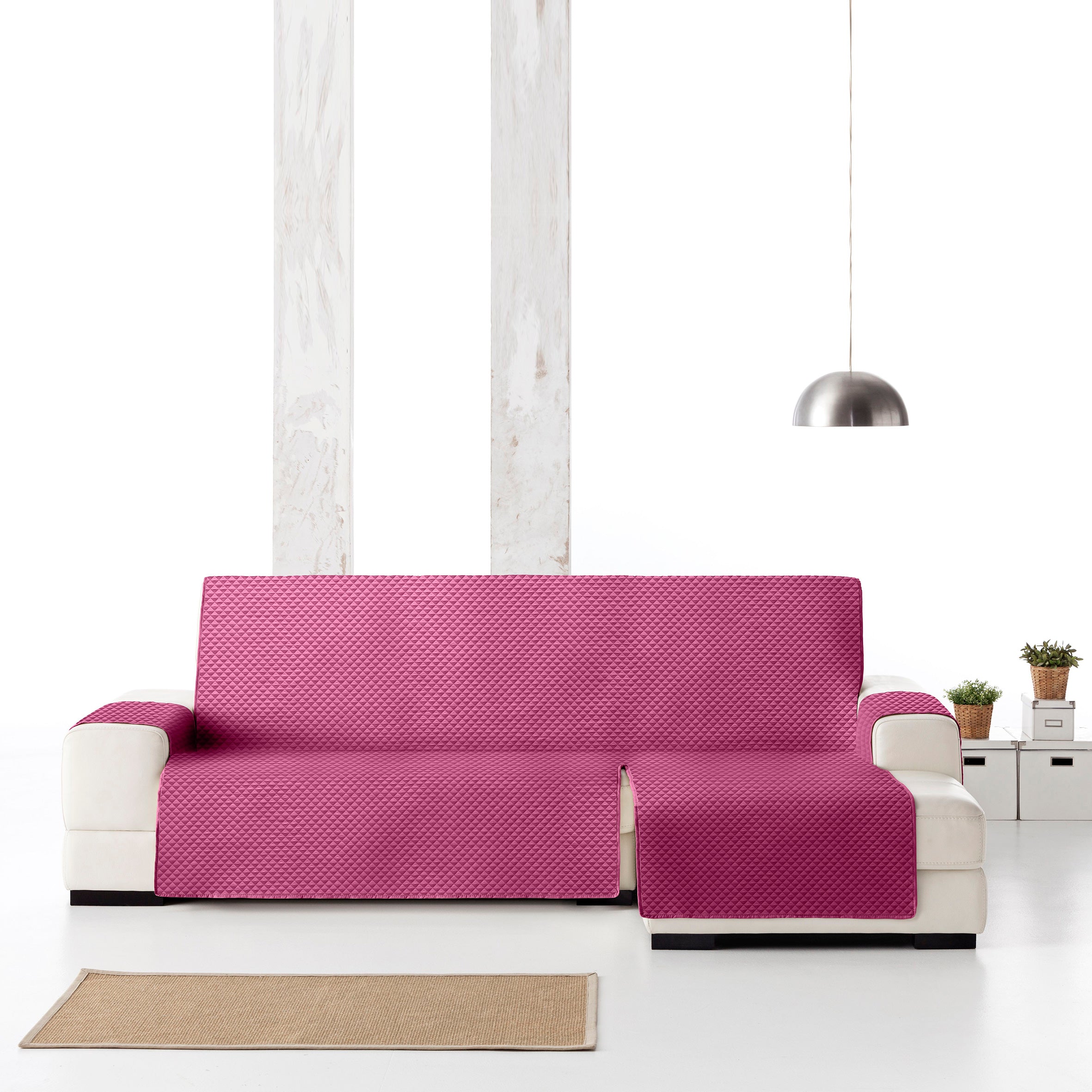 Funda Sofá Oslo Practica Reversible Fucsia