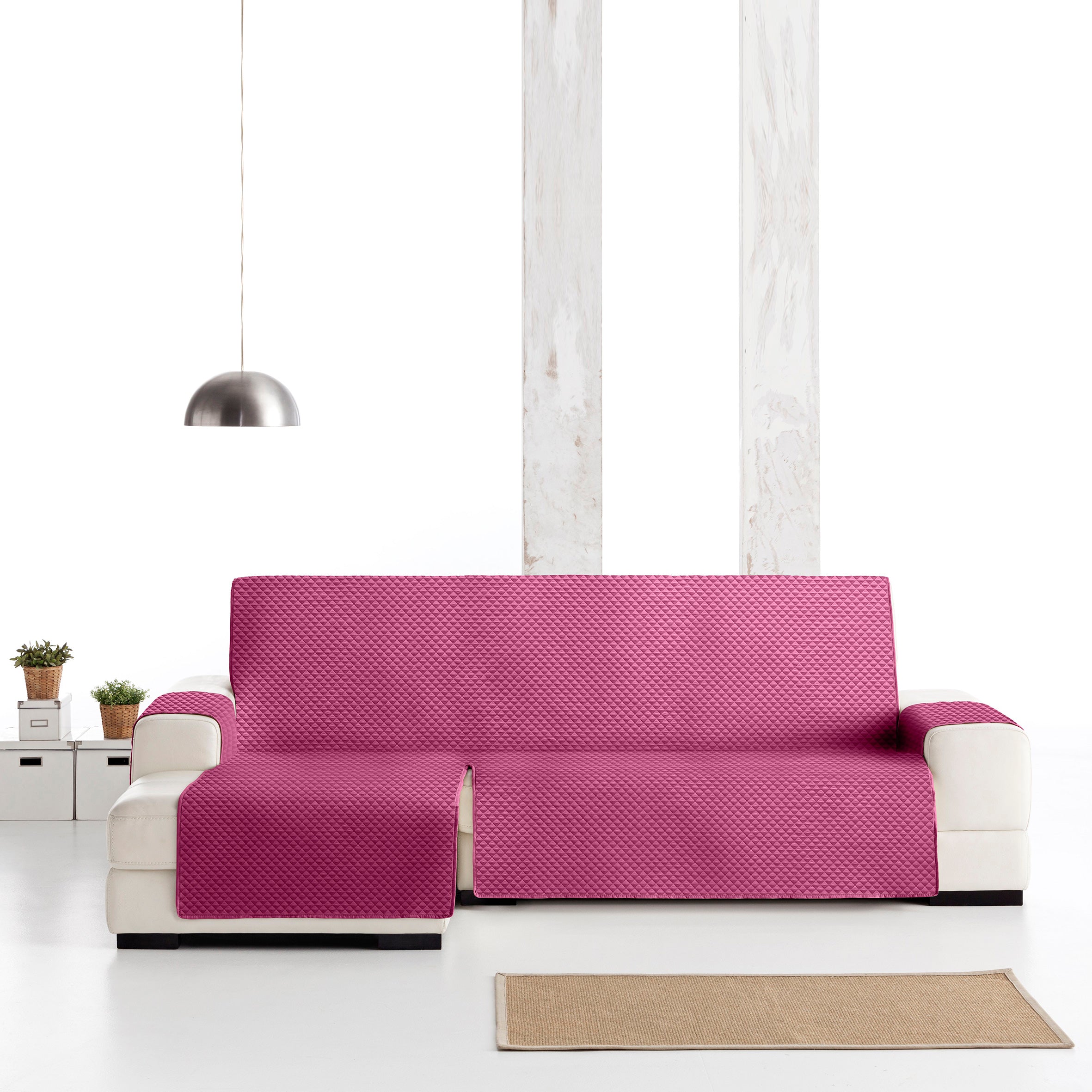 Funda Sofá Oslo Practica Reversible Fucsia