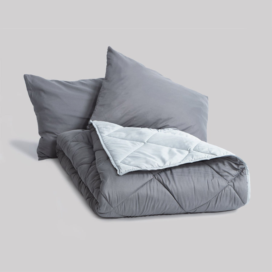 Edredon Bicolor Gris/Gris Marengo