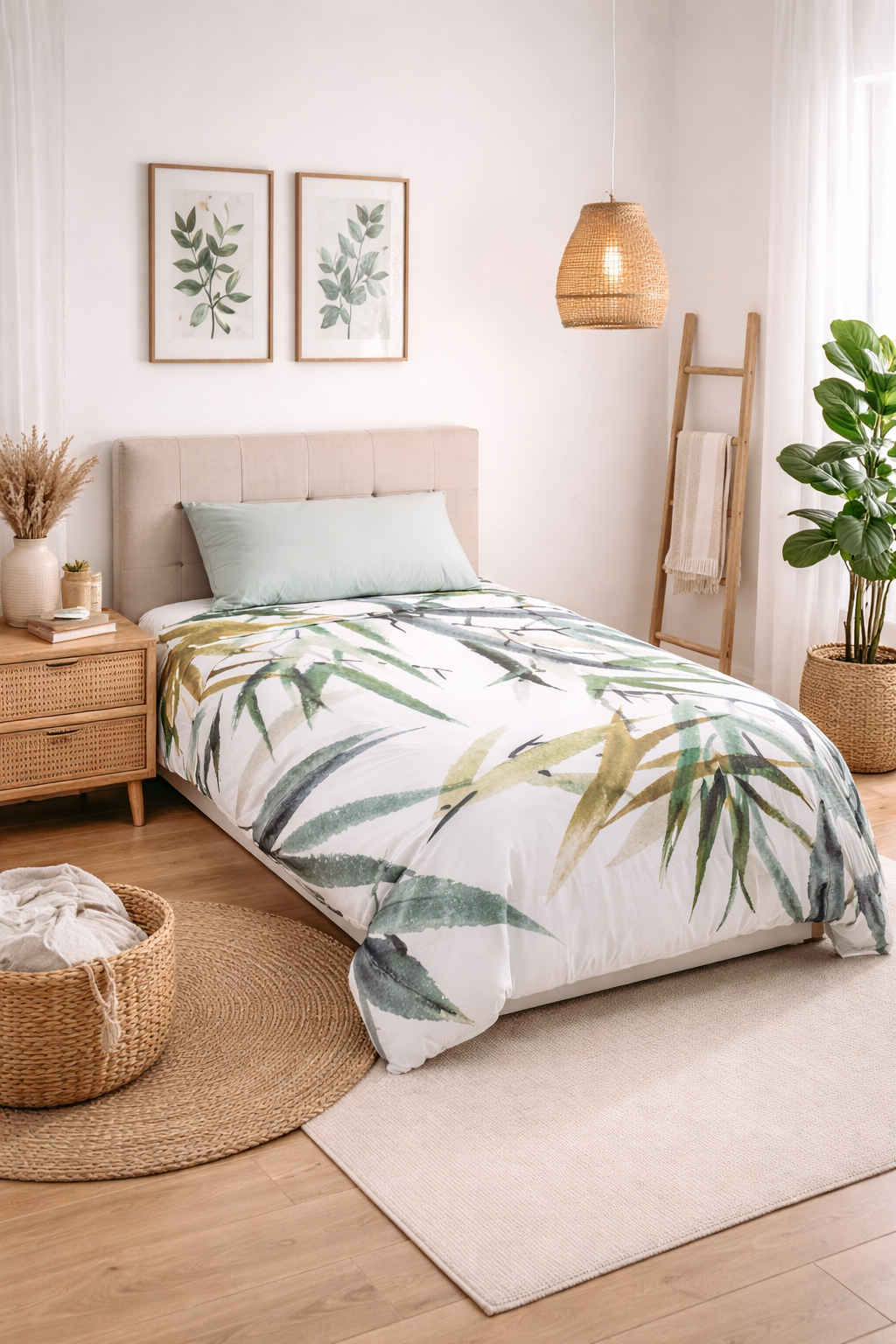 Dúo Nórdico Don Algodon Digital Naida - Set Funda Nórdica + Funda de Almohada