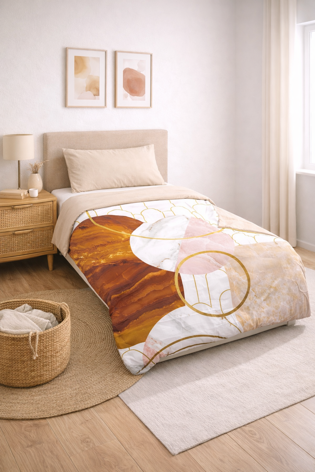 Dúo Nórdico Don Algodon Digital Jabel - Set Funda Nórdica + Funda de Almohada en LlarTextil