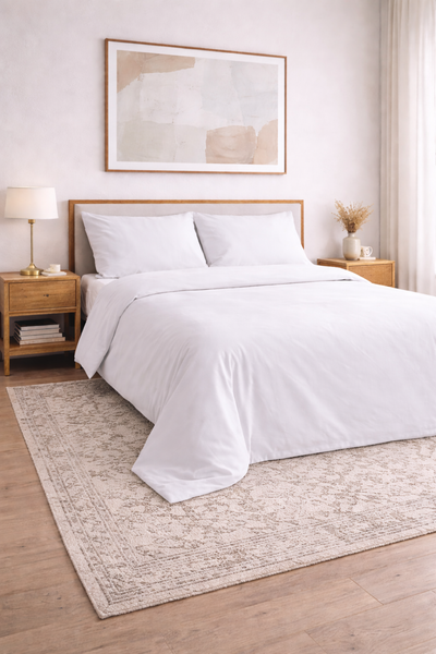 Funda Nórdica Don Algodon Percal 180 Hilos Blanco