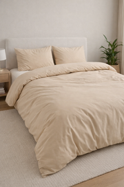 Funda Nórdica Don Algodon Percal 180 Hilos Beige