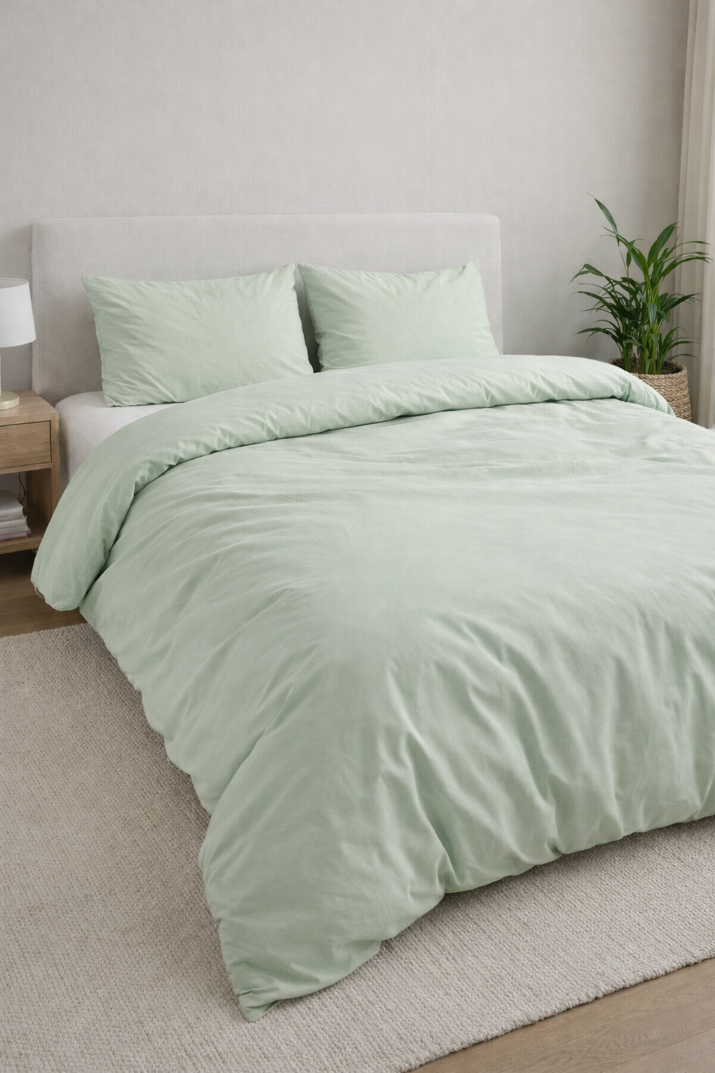 Funda Nórdica Don Algodon Percal 180 Hilos Verde Mar