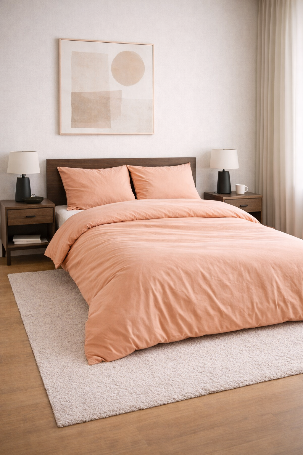 Funda Nórdica Don Algodon 180 Hilos Percal Salmón