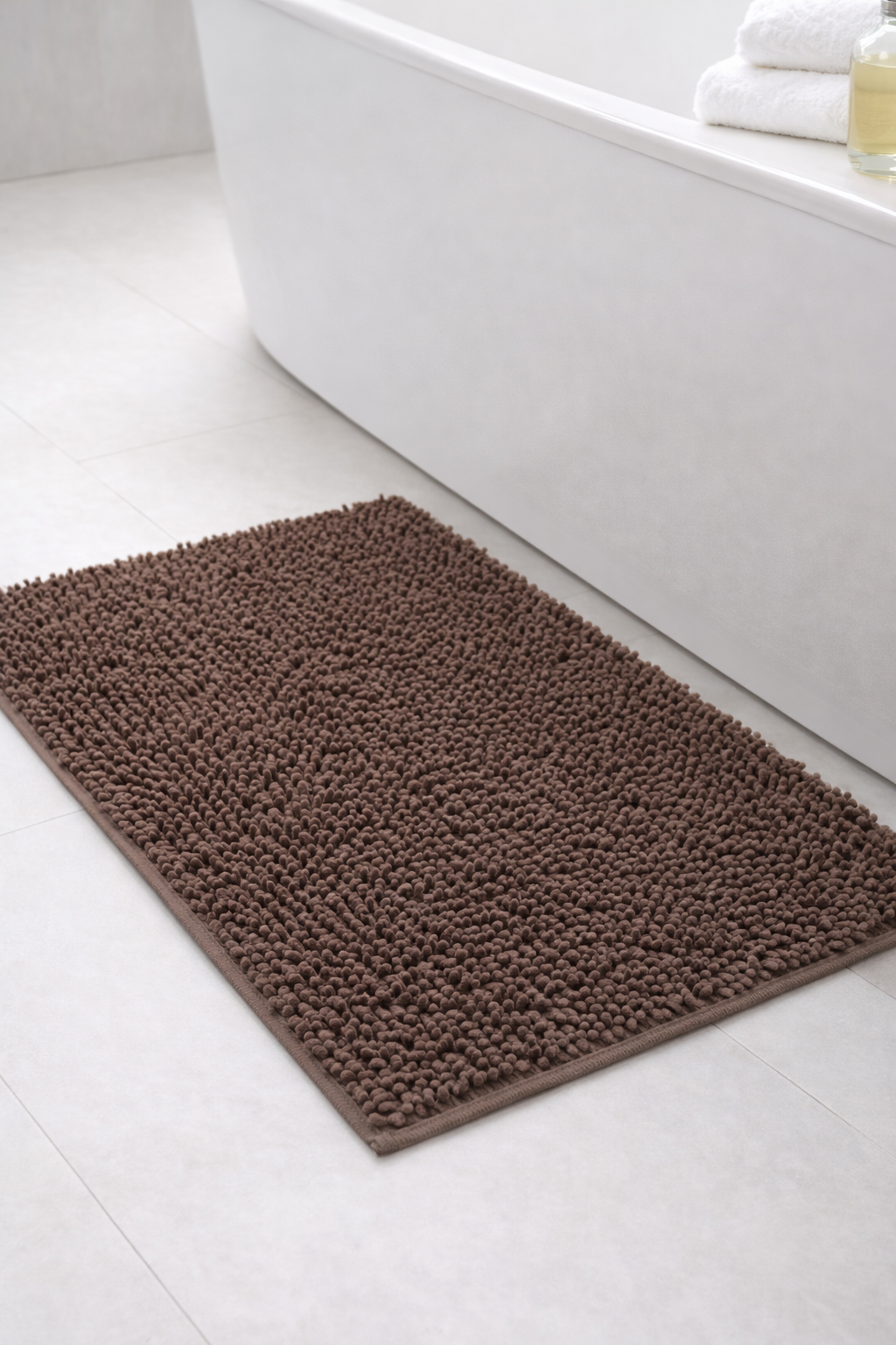 Alfombra de Baño Eden Shagy Lisa Vison 60 x 40 cm