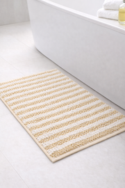 Alfombra de Baño Eden Shagy Estampada Tierra 60 x 40 cm