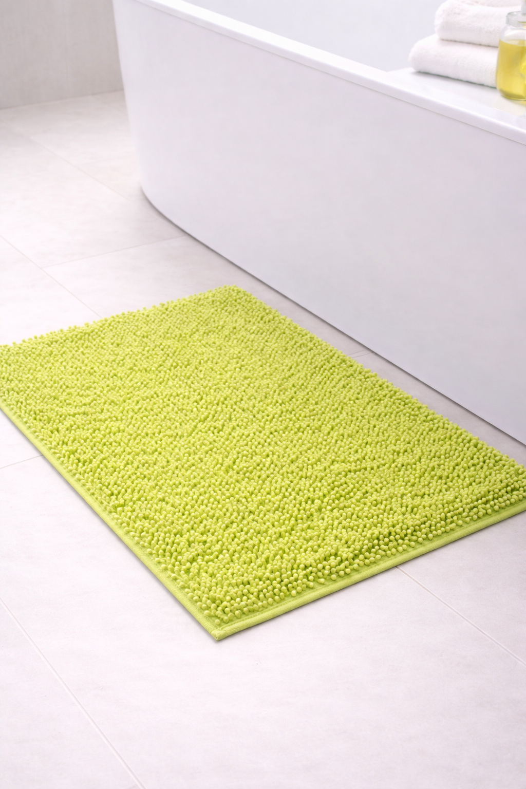 Alfombra de Baño Eden Shagy Lisa Kiwi 60 x 40 cm