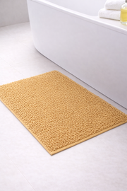 Alfombra de Baño Eden Shagy Lisa Tierra 60 x 40 cm