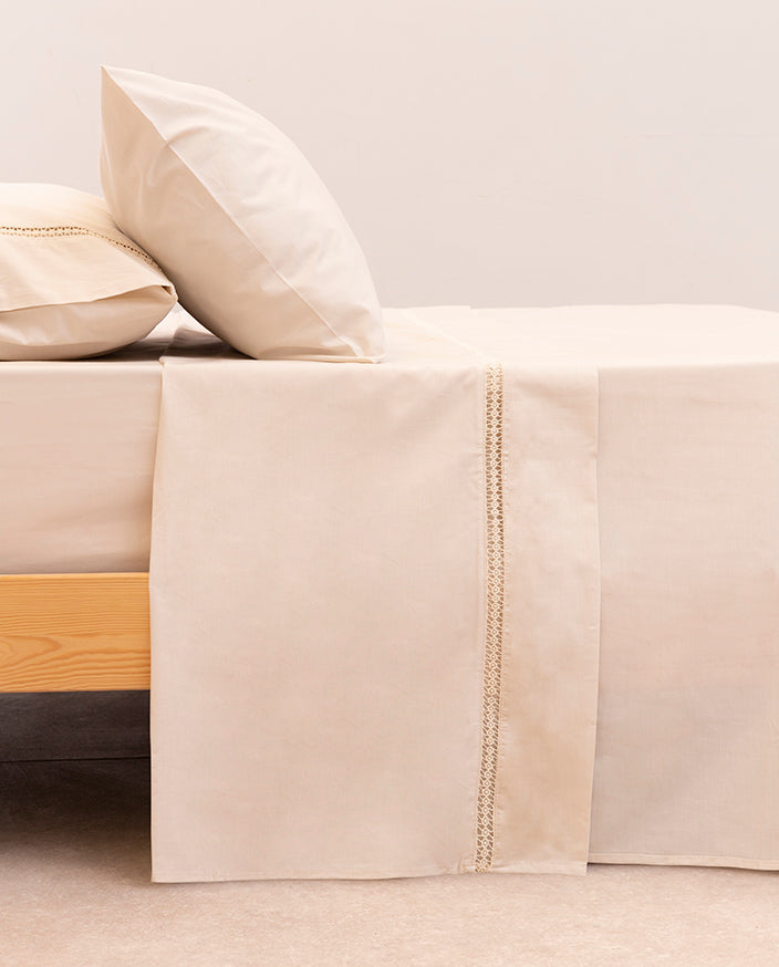 Juego de Sábanas Vintage 200 H Argos Beige