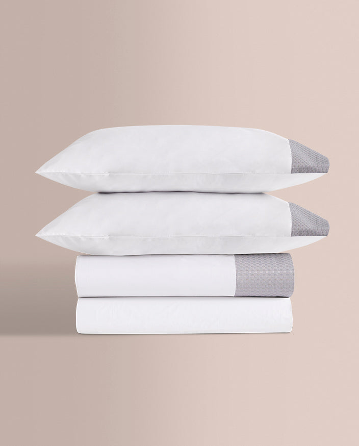 Juego de Sábanas Don Algodon 200 Hilos Vintage Veria Gris