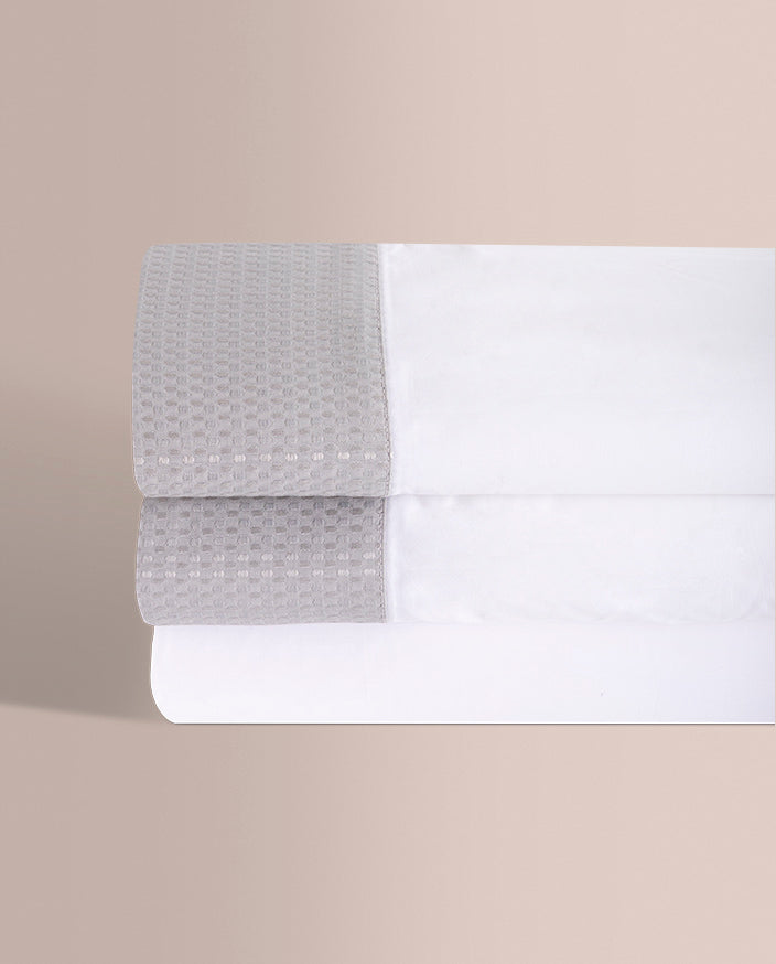 Juego de Sábanas Don Algodon 200 Hilos Vintage Veria Gris