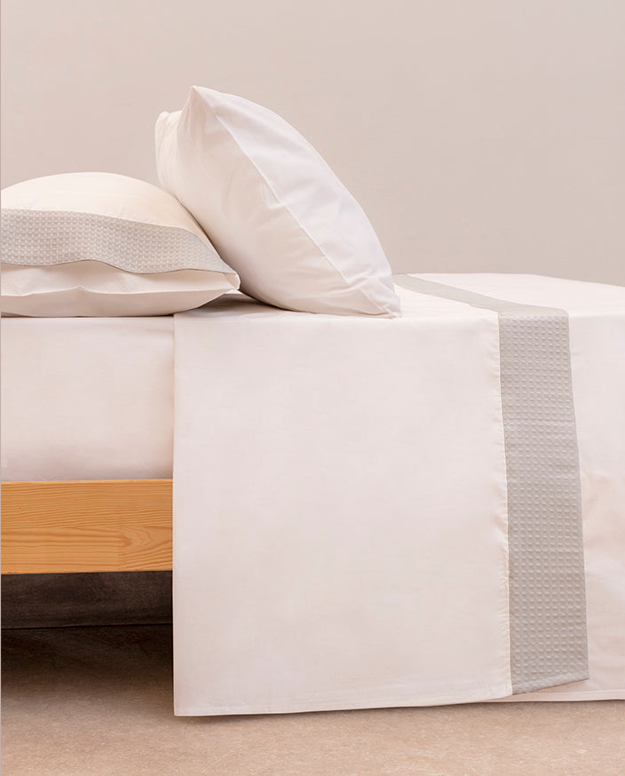 Juego de Sábanas Don Algodon 200 Hilos Vintage Veria Gris