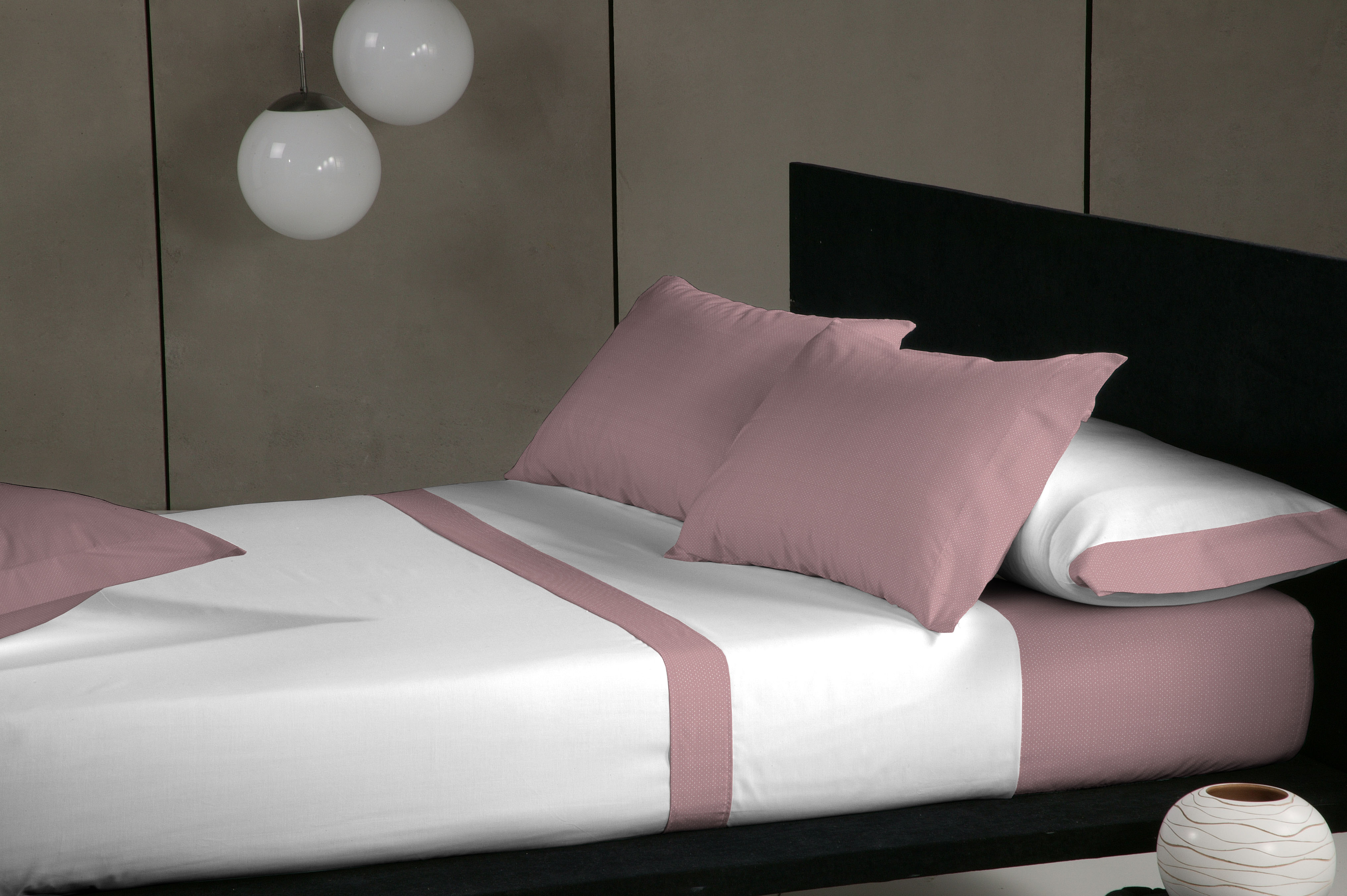 Juego de Sábanas Don Algodon Oxford Rosa Palo