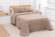 Edredón Karamelo Jacquard Lirien Beige - Set Edredón + Fundas de Almohada