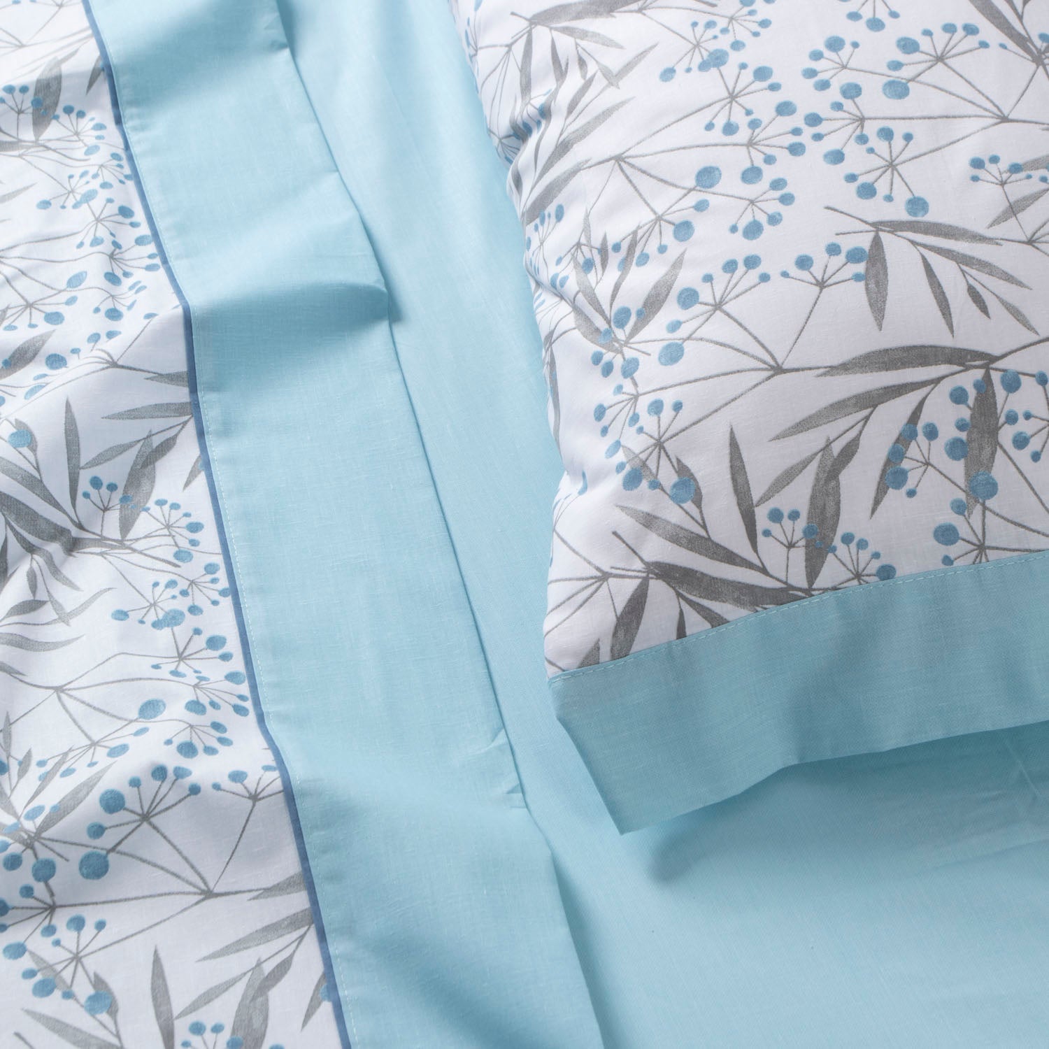 Juego de Sábanas Tela Karamelo Meira Azul