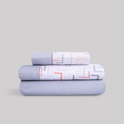 Juego de Sábanas Tela Karamelo Nelia Gris