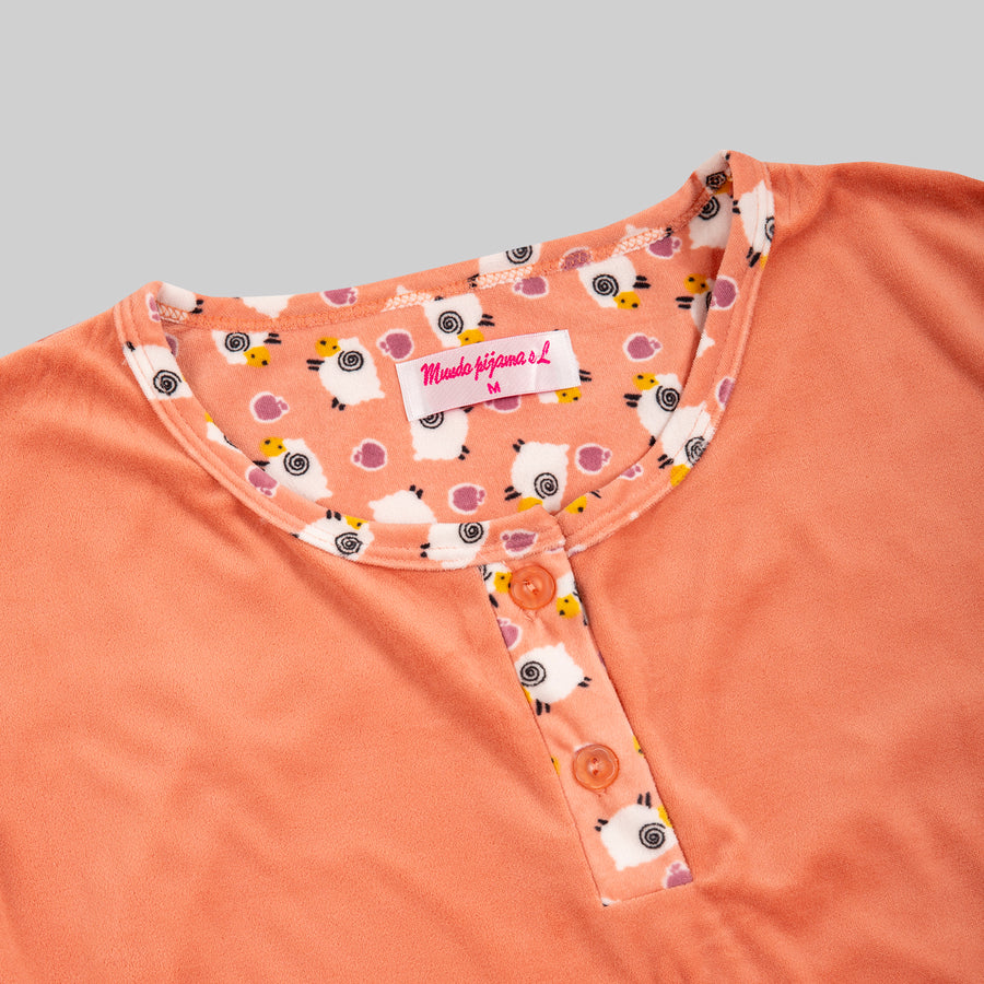 Pijama Terciopelo Brisa Coral