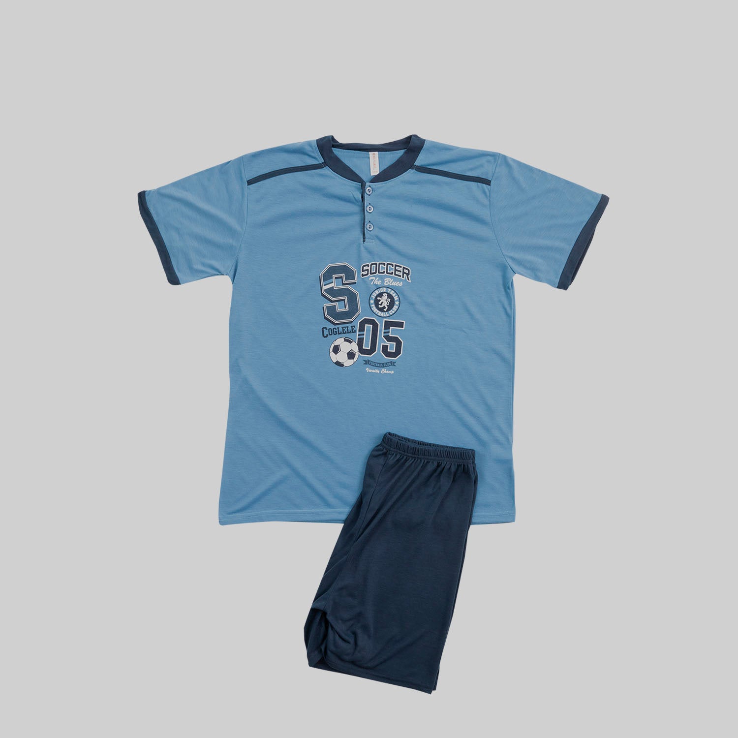 Pijama Corto  para Hombre Azulon – Tejido Ligero