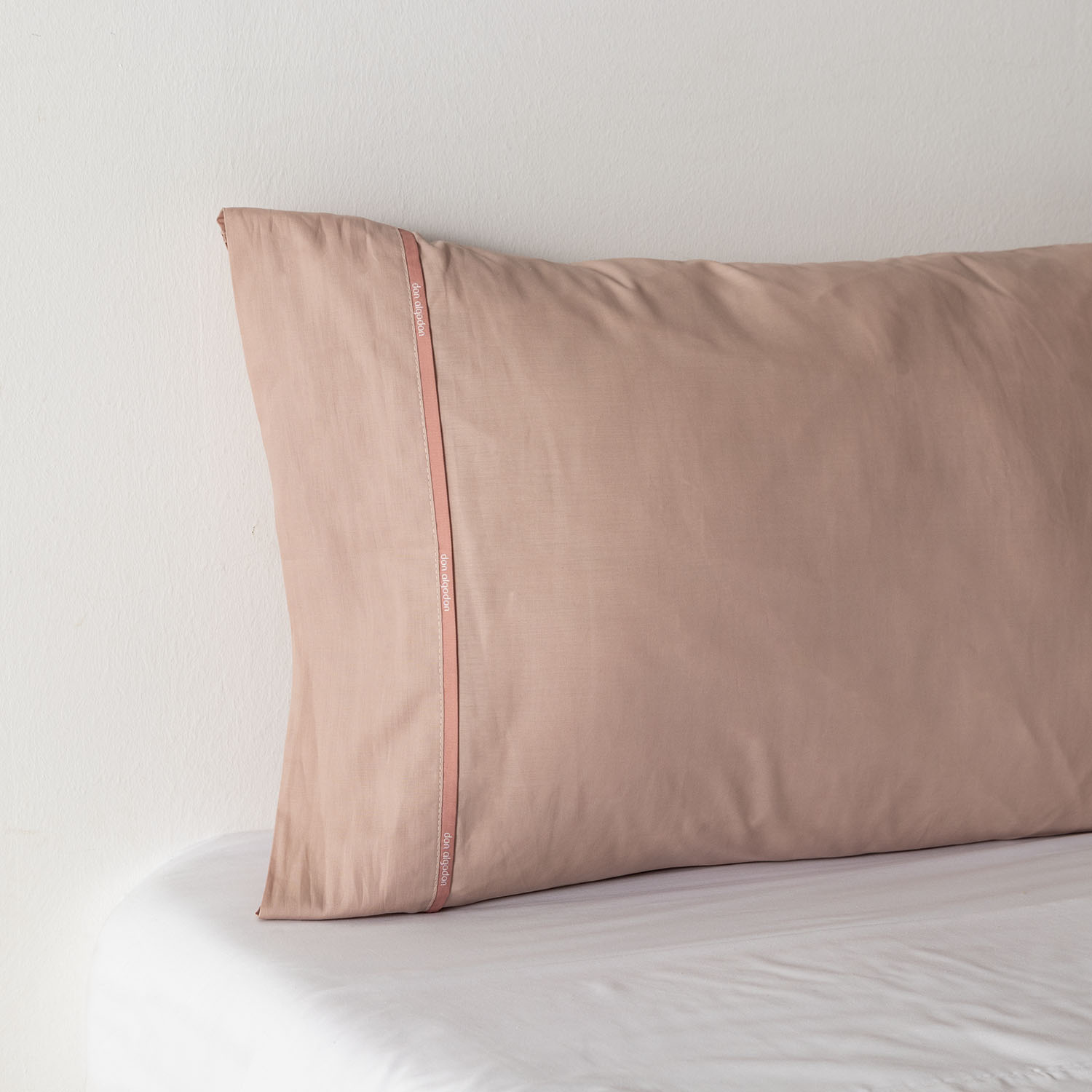 Funda de Almohada Don Algodon Percal Rosa Palo