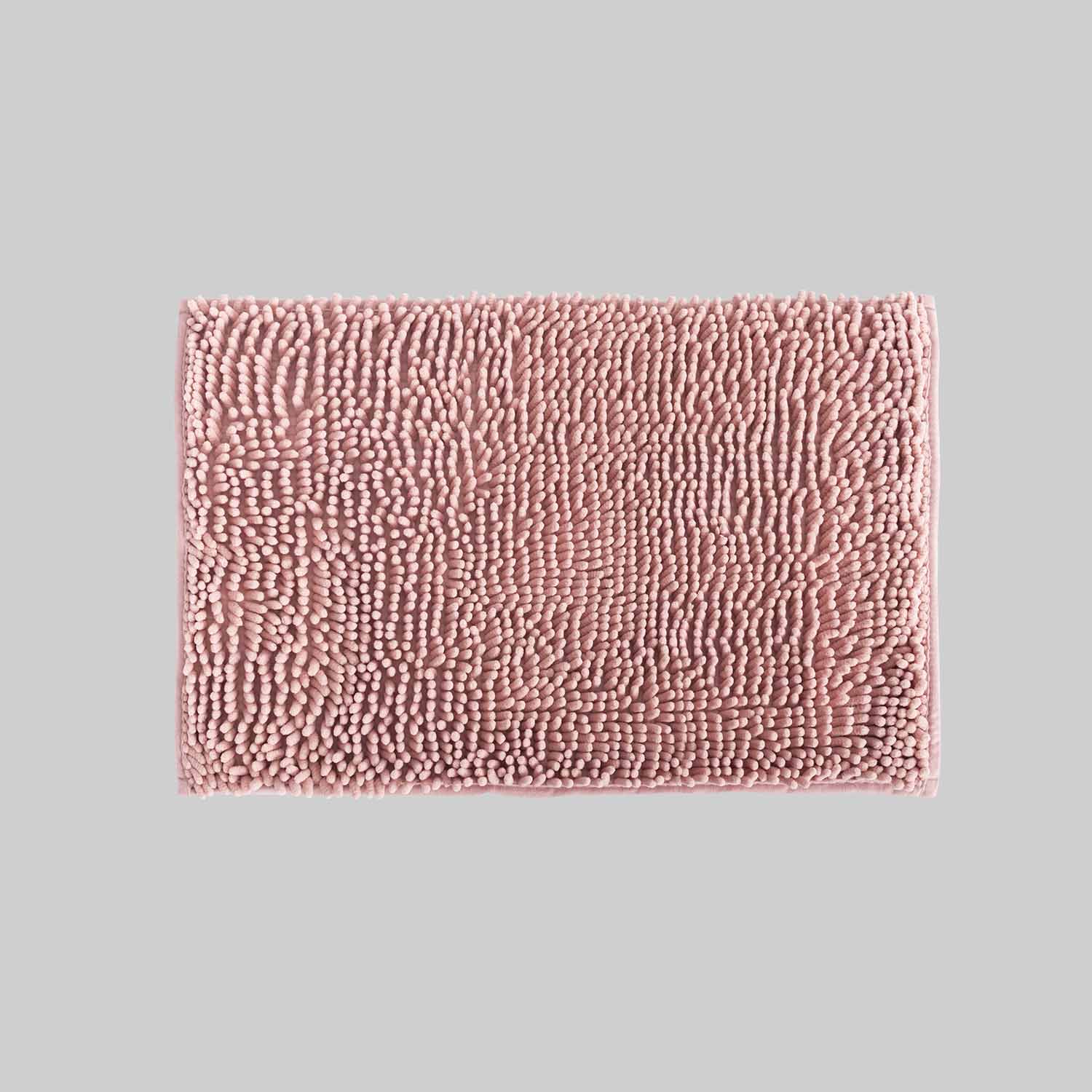 Alfombra de Baño Eden Shagy Lisa Rosa Palo 60 x 40 cm