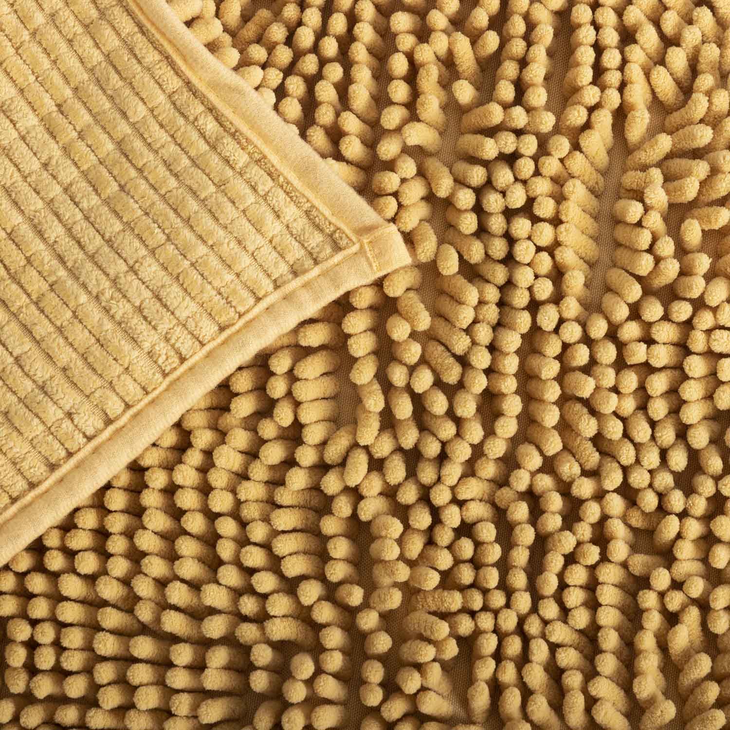 Alfombra de Baño Eden Shagy Lisa Tierra 60 x 40 cm