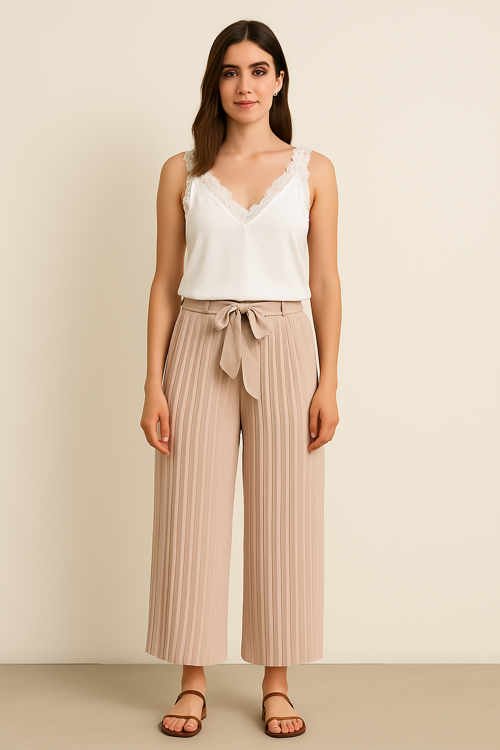 top básico de tirantes con escote en pico colección ropa mujer llar textil