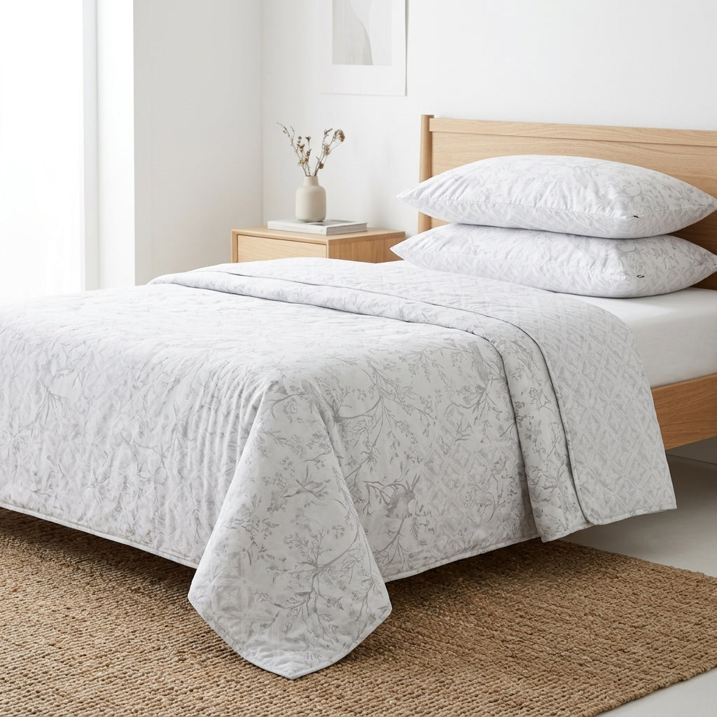 Reversible quilt and pillowcases — Llartextil | Generated by Modelize