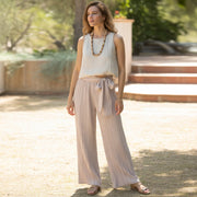 Pantalón Fluido Plisado Mujer