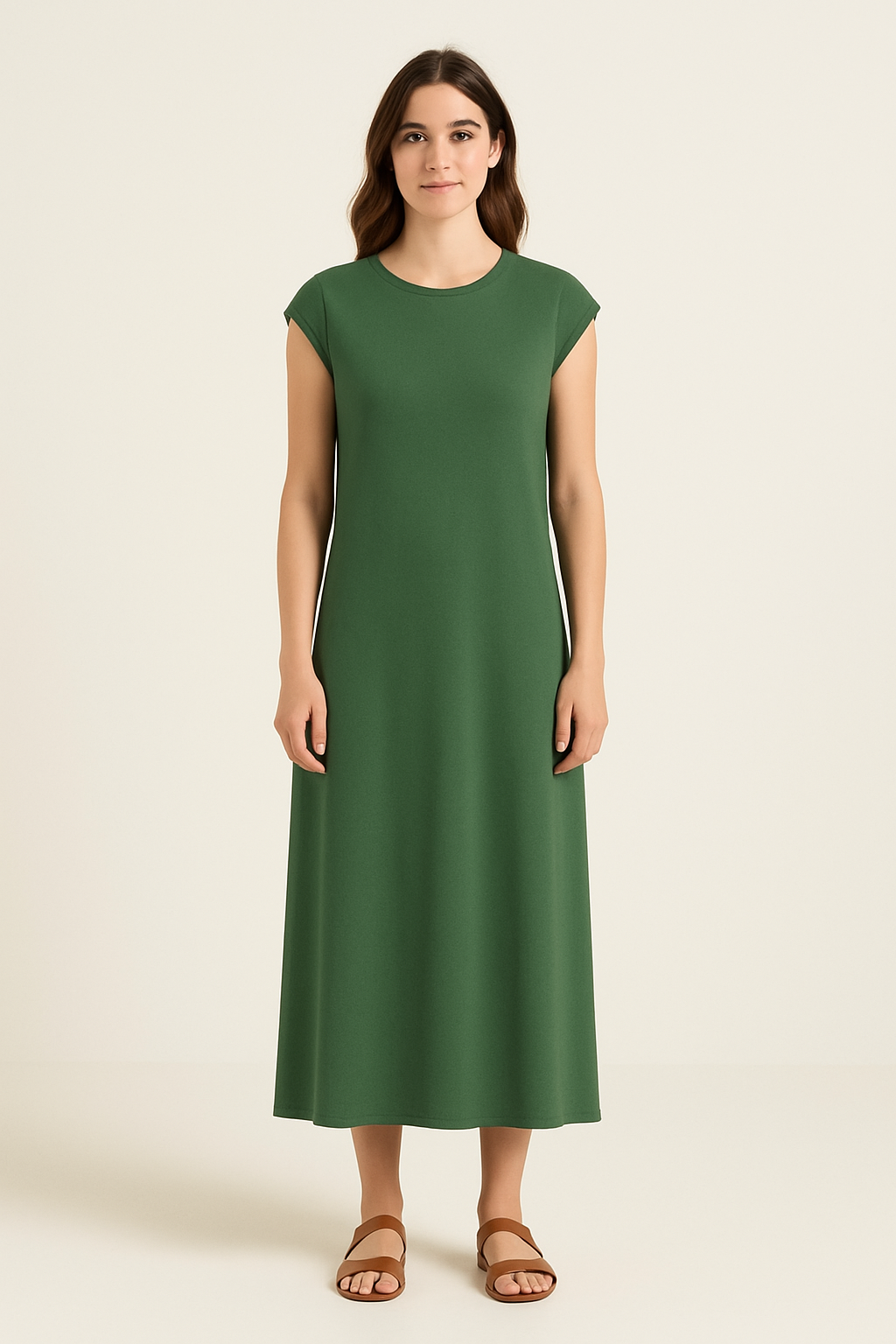 vestido midi talla única básico Llar Textil